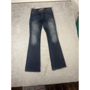 Big Star Jeans Women 27L Maddie Boot Cut  Western Cowgirl Thick Stitch